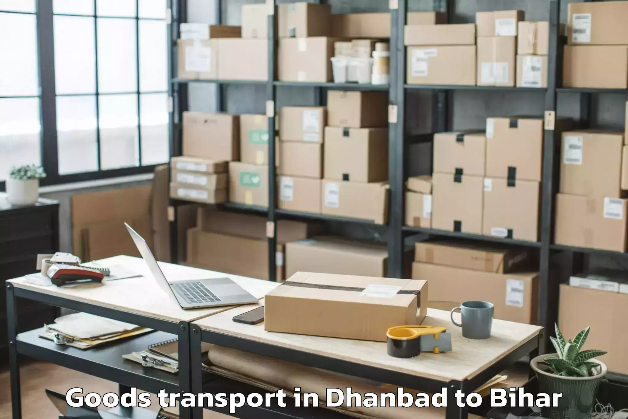 Affordable Dhanbad to Kesariya Goods Transport